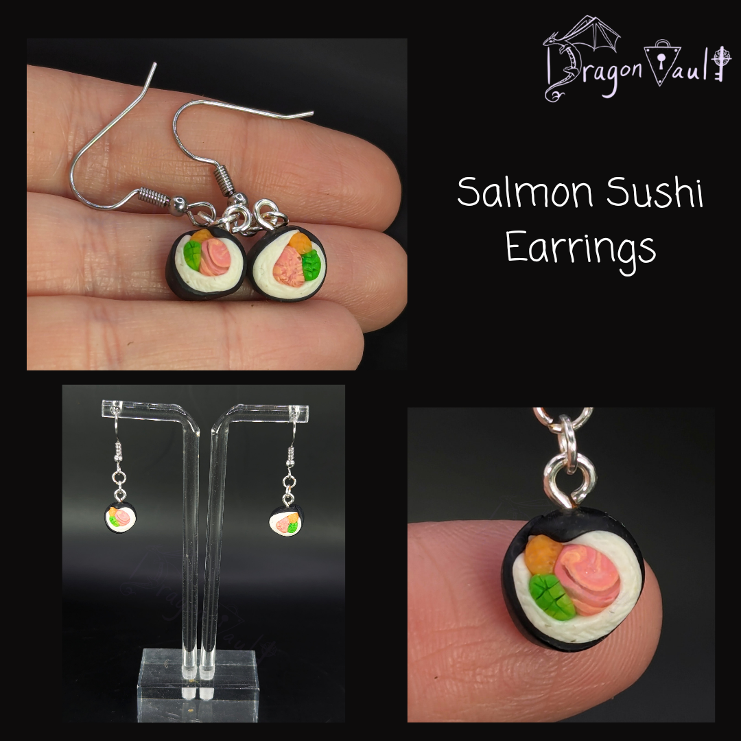 Salmon Sushi Earrings