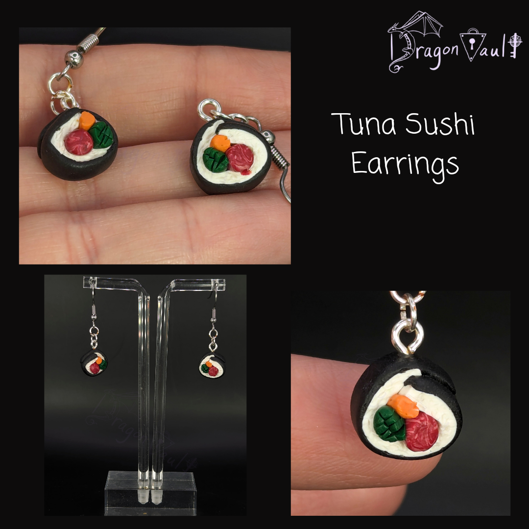 Tuna Sushi Earrings