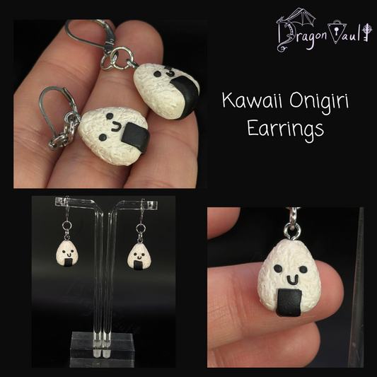 Kawaii Onigiri Earrings