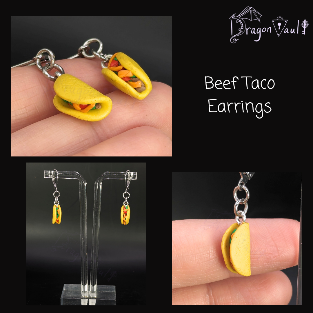 Beef Taco Earrings