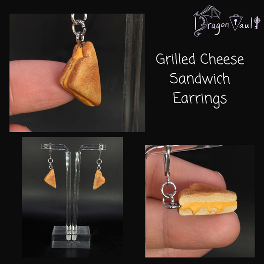 Grilled Cheese Sandwich Earrings