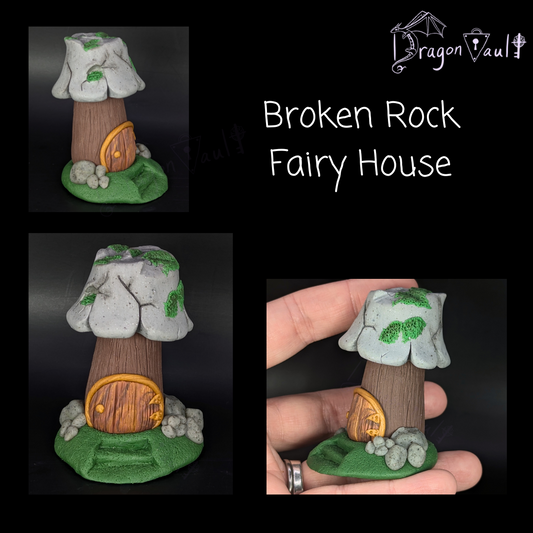 Broken Rock Fairy House