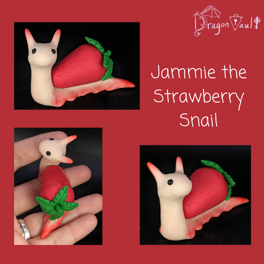 Jammie the Strawberry Snail