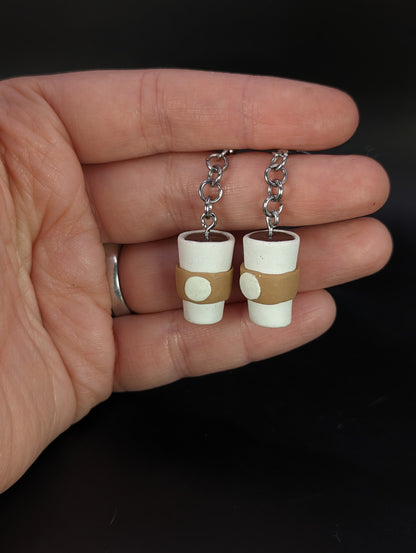 Takeout Coffee Earrings