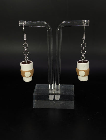 Takeout Coffee Earrings