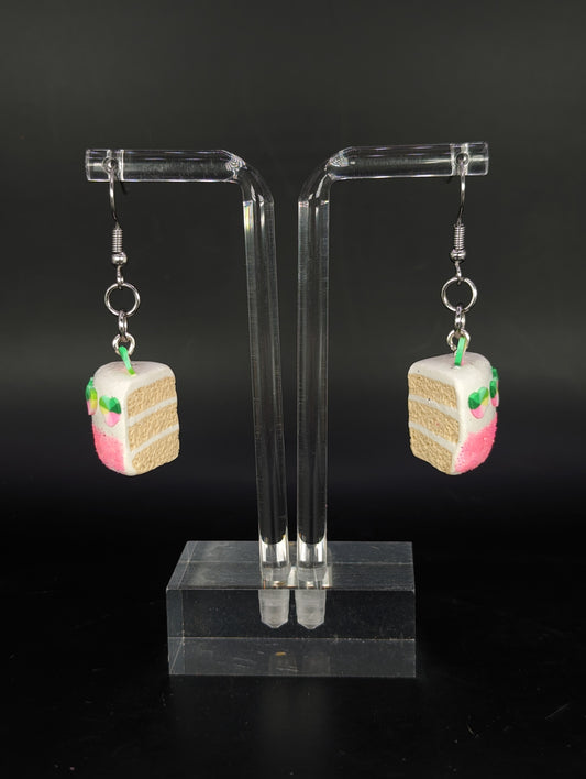 March St. Patrick's Day Love Cake Earrings